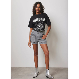 Mint Velvet Black Ramones Graphic T Shirt